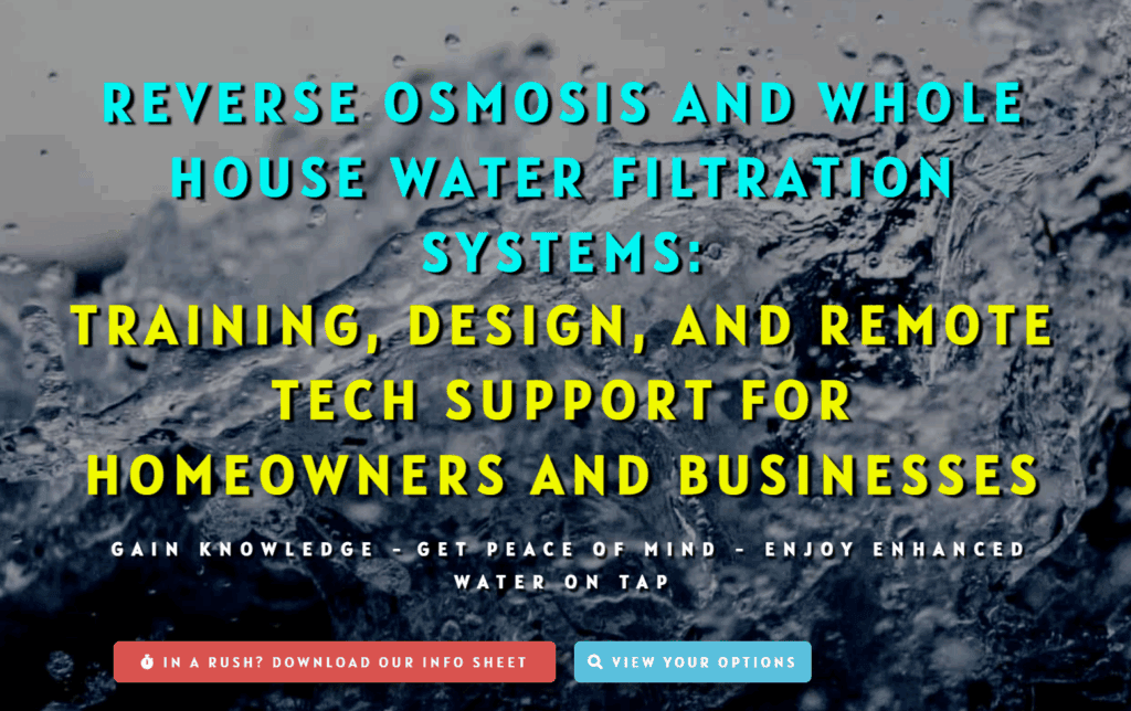 High-quality whole house water filtration system for clean, safe water.
